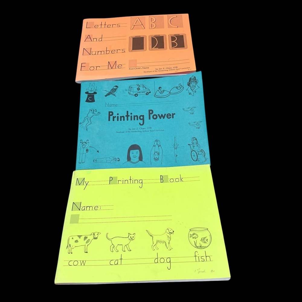 Lot Of 3 Handwitting Without Tears Series By  Jan Z Olsen Workbooks‎ NEW!